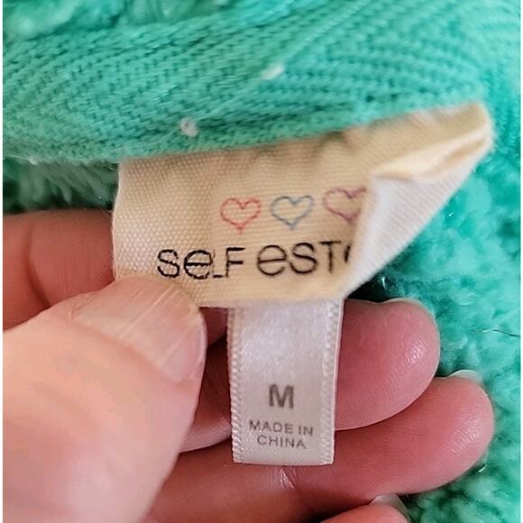 Long Sleeve Silver Stripe t-shirt w/ Green Sparkle Vest Size Medium Girls - Picture 9 of 9